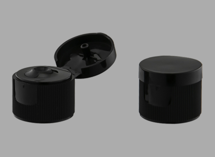 KR-5017 Nắp lật có gân Bán chạy Chai nhựa nắp gập 20/415 có gân cho chai mỹ phẩm