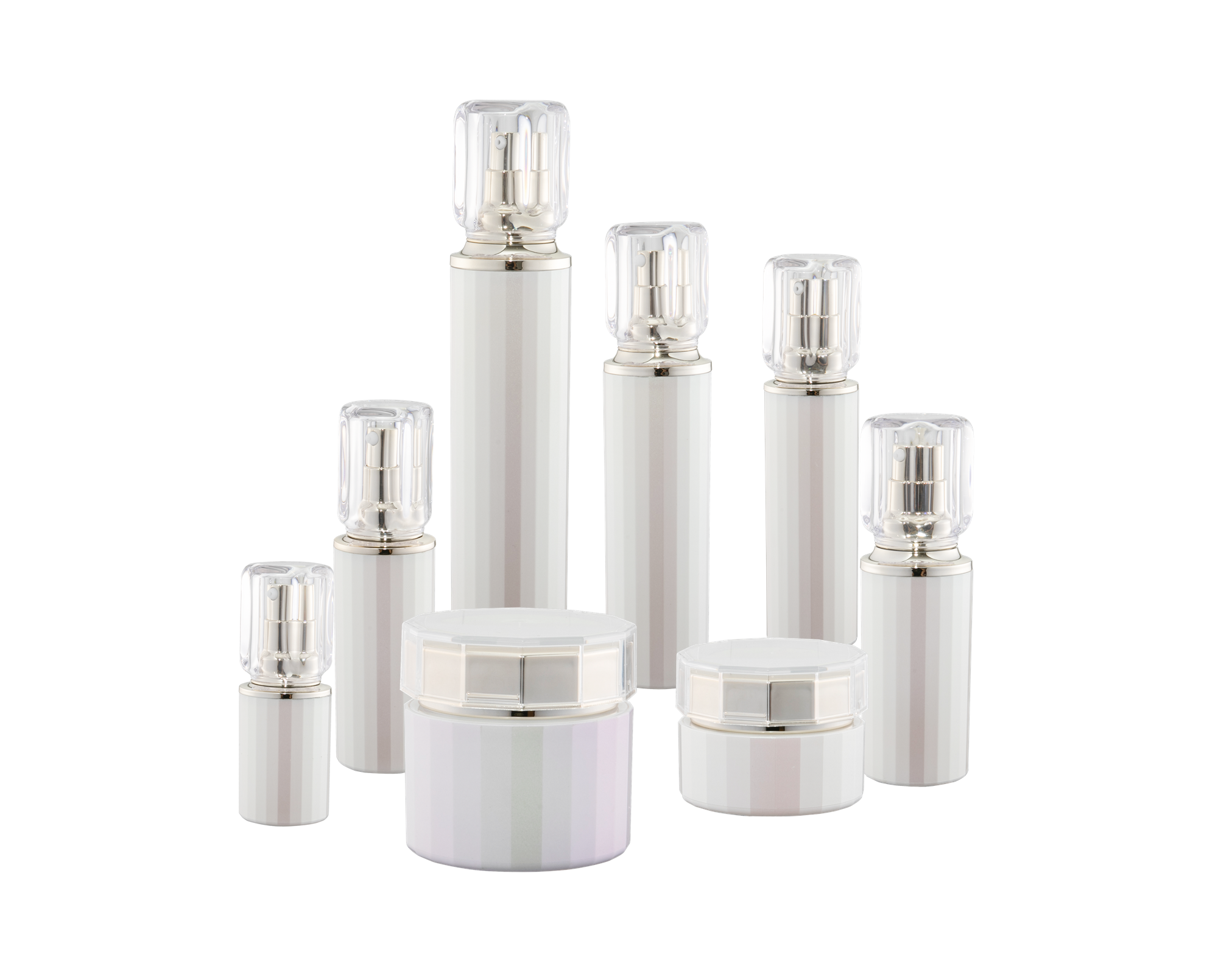 KR-4009 Nhà máy sản xuất lọ acrylic đóng gói mỹ phẩm lọ mỹ phẩm du lịch