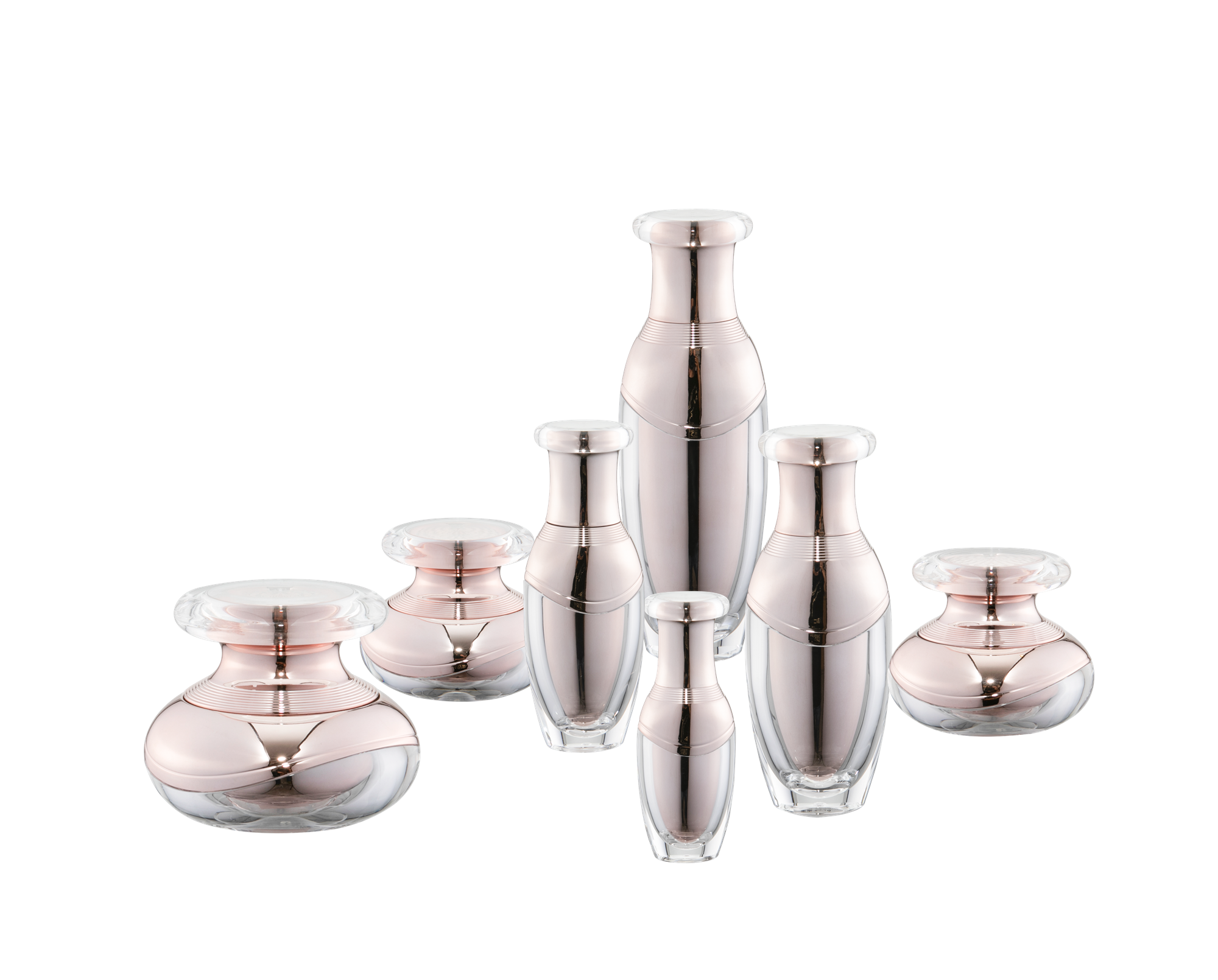 KR-4006 Chai kem dưỡng da sang trọng và lọ đựng kem Bao bì mỹ phẩm acrylic