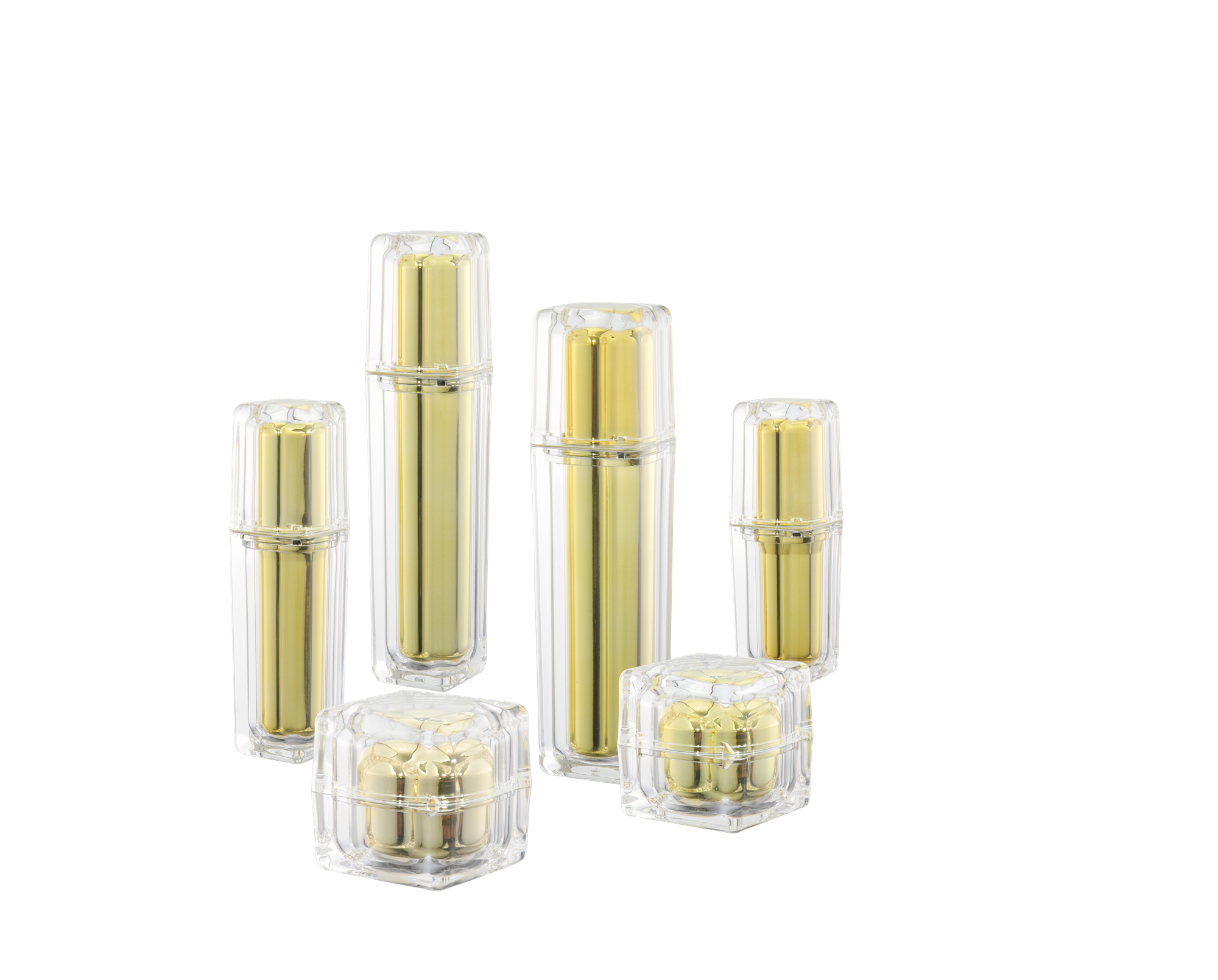 KR-4007 Nhà máy sản xuất chai và lọ acrylic bán chạy Bao bì mỹ phẩm acrylic